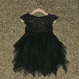 Cat & Jack Sparkling Black Tulle Dress